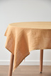 Lniany obrus - karmel (2)